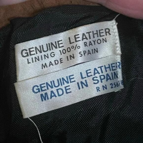 Vintage 1990s Faux Fur & Real Leather Patchwork Bucket Bag – Made in Spain - Picture 8 of 10